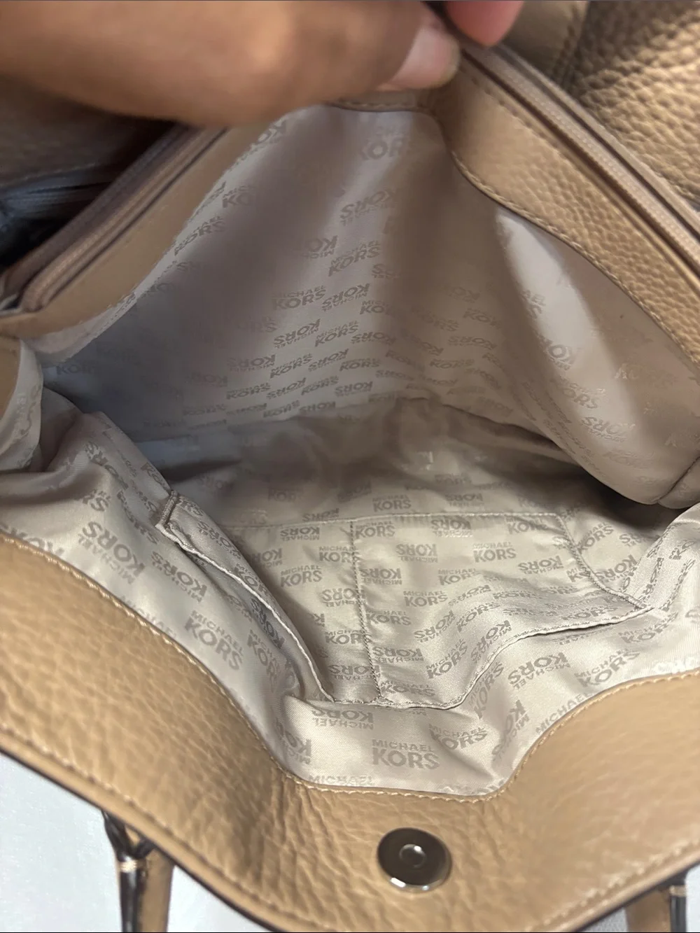 Michael Kors Tan Leather Shoulder Bag